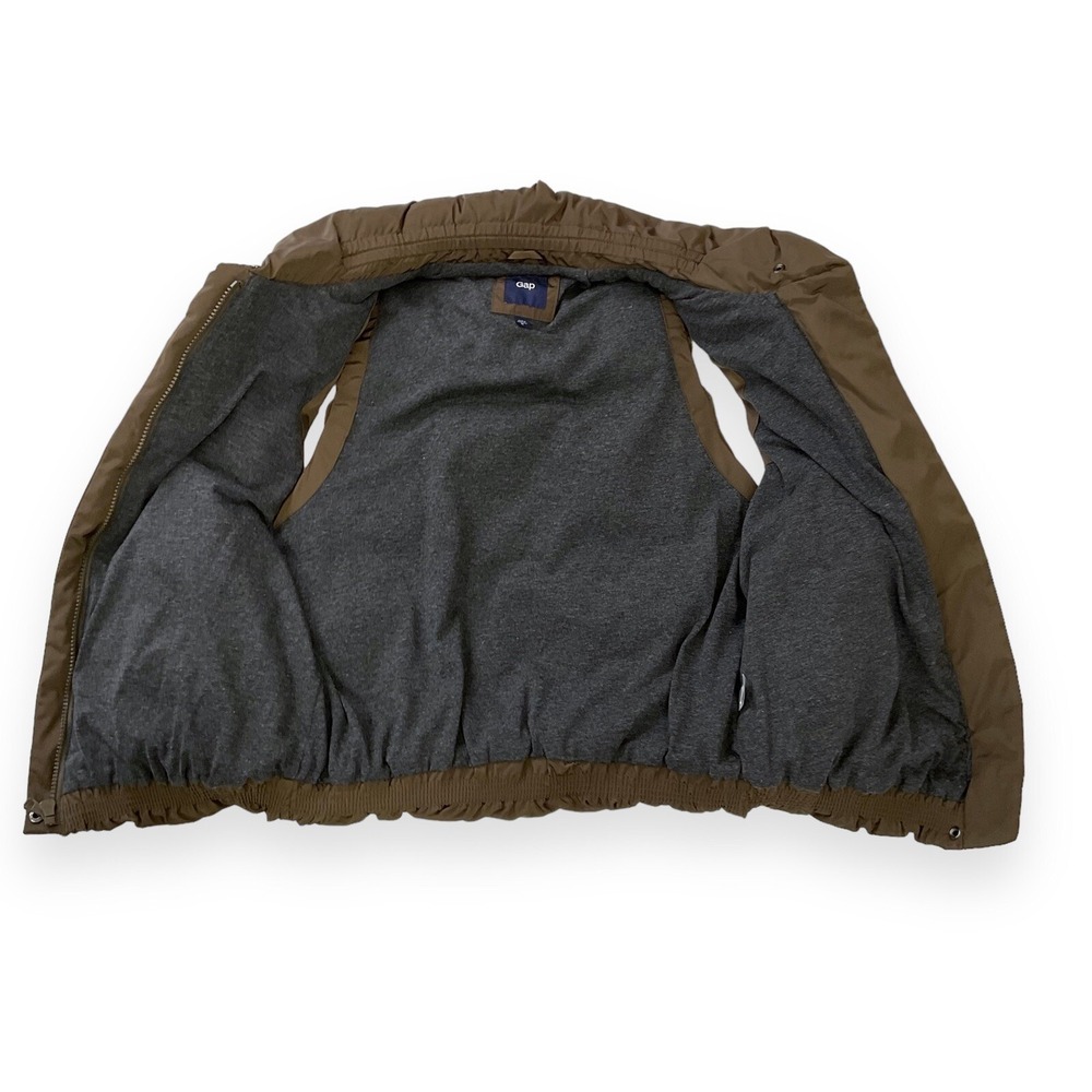 Gap Vest Womens Medium Brown Full Zip Sleeveless Puffer Jacket Gorpcore VTG - Picture 8 of 11